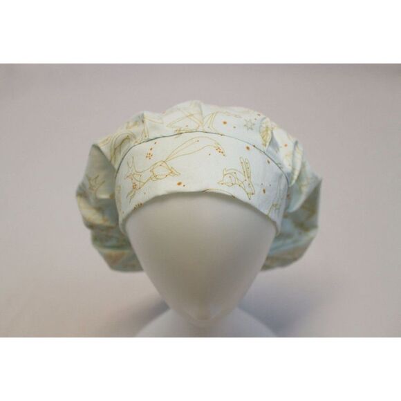 Gold Constellations Bouffant Surgical Dental Scrub Cap Chemo Hat - Picture 2 of 4